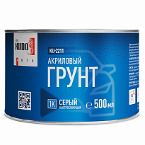 KUDO KU-2211 Грунт акриловый 1K наполнитель серый 500мл